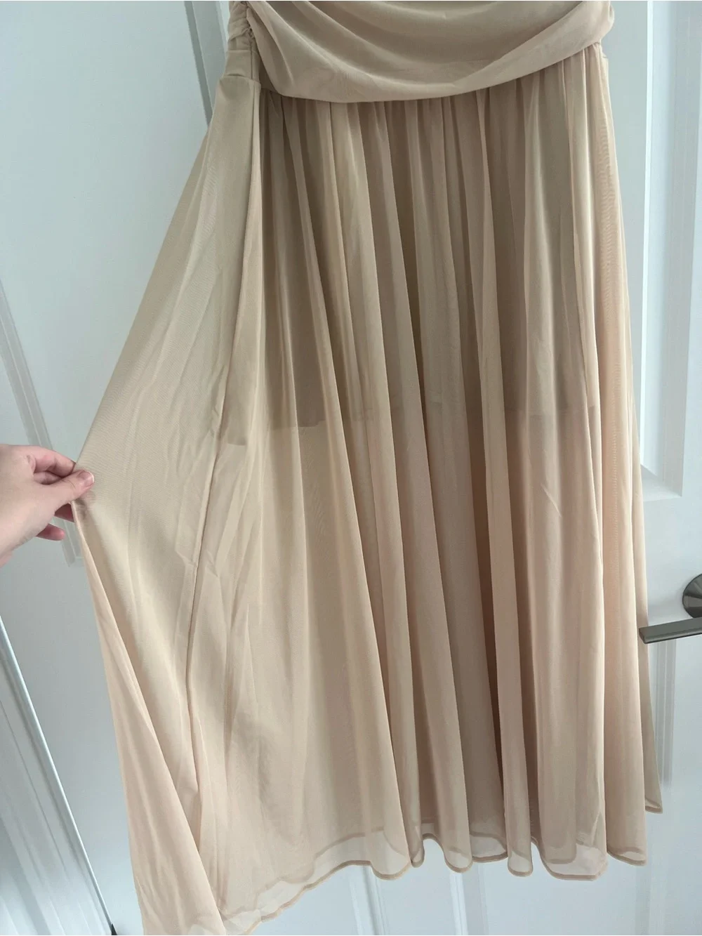 Abercrombie & Fitch Bra Free Sheer Maxi Dress